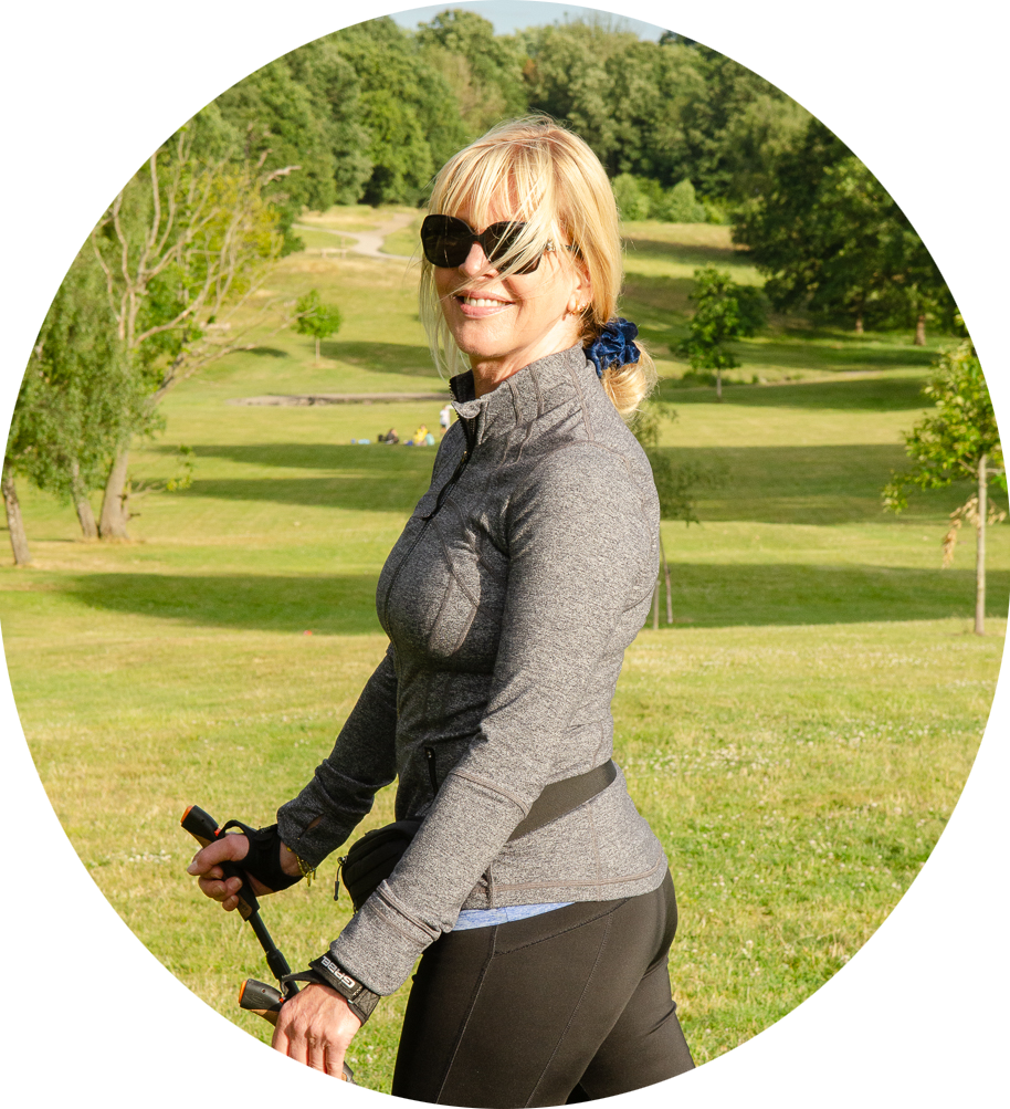 kathryn Zamar ia a Fully qualified Personal Trainer, Nordic Walking Instructor, Seated Fitness & Balance Instructor.